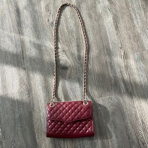 Rebecca Minkoff Mini Affair Quilted Crossbody Bag, Merlot